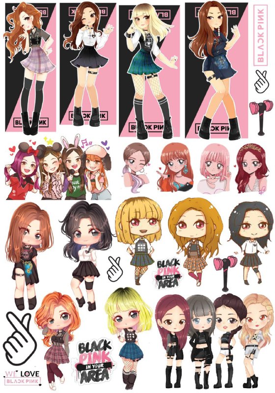 BlackPink - Toons (Instant Transfer Sheet)