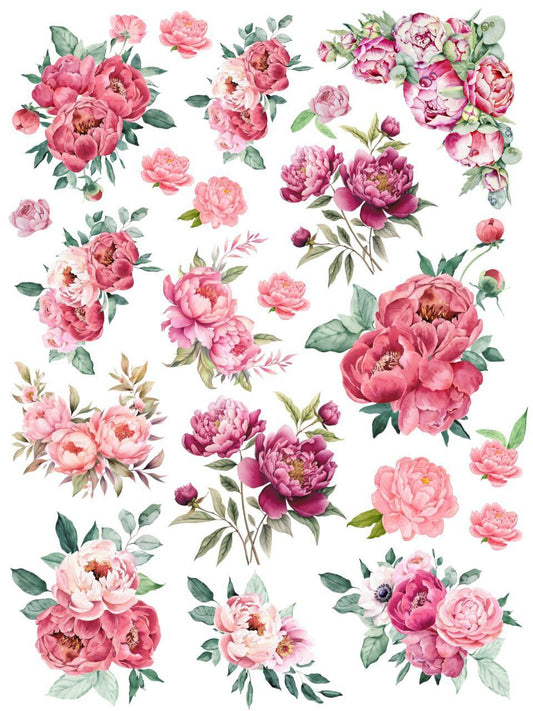 Blessed Pinks - Spring Flowers (Instant Transfer Sheet)