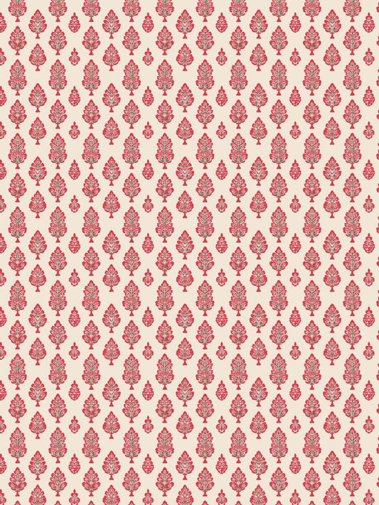 Block Printed Red Floral (Instant Transfer Sheet)