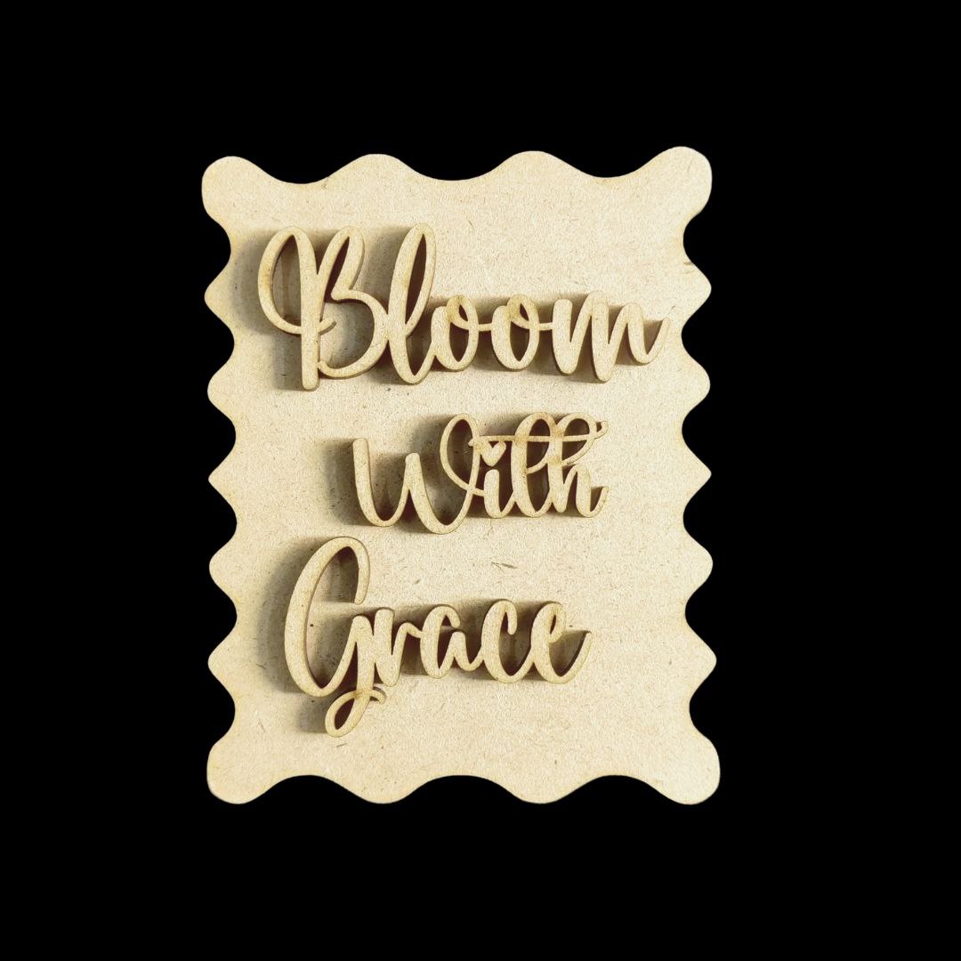 Wild Periwinkles - Earring Base (MDF)