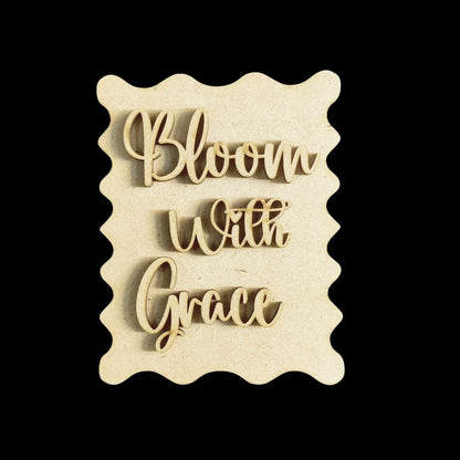 Wild Periwinkles - Earring Base (MDF)