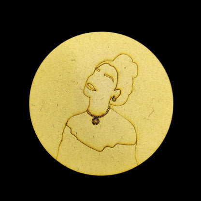 Floral Set of 5 (MDF - Fridge Magnet Base )