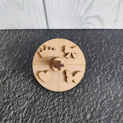 Bow Crown Heart Butterfly - DIY Spinner Kit (MDF)