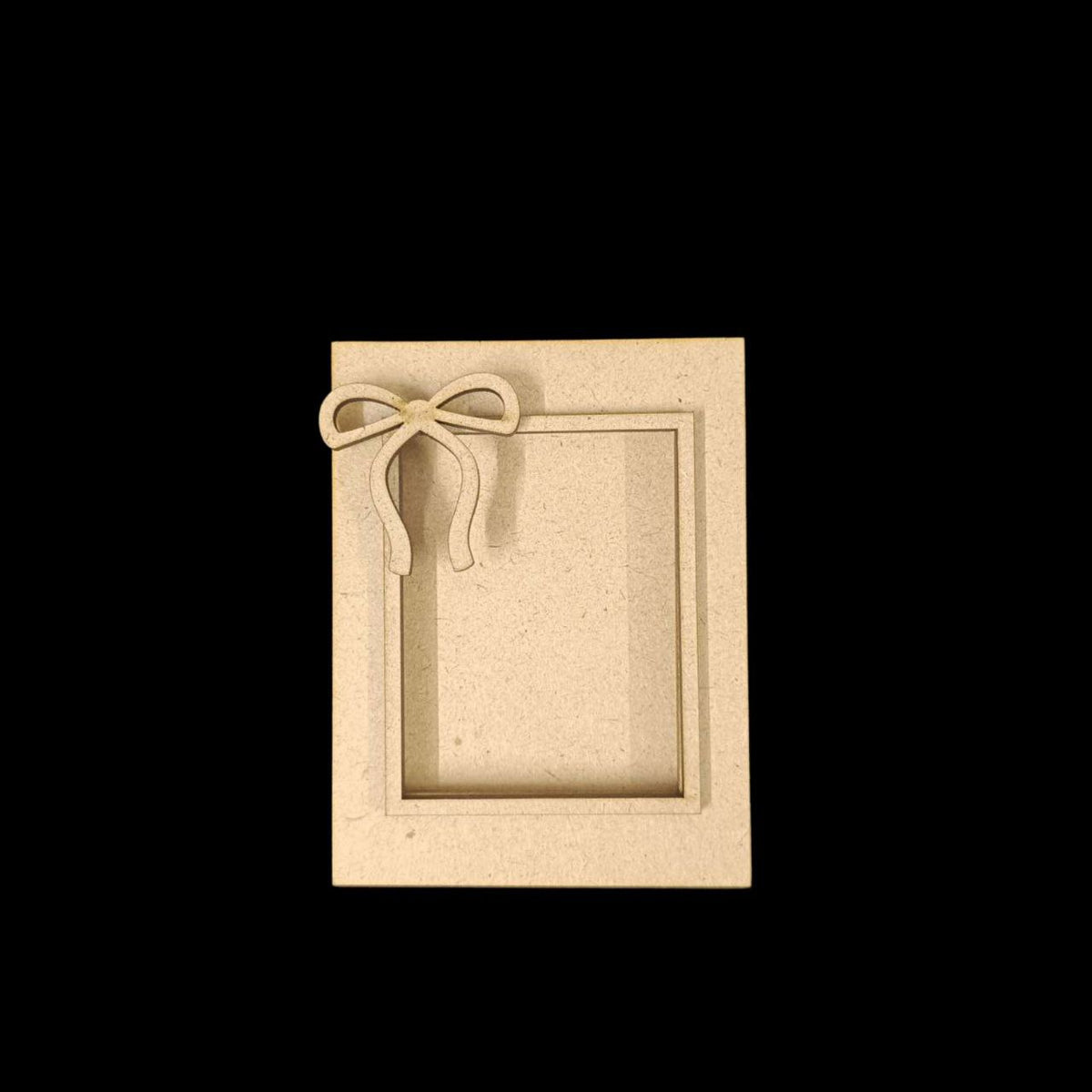 Bow - Mini Photo Frame Fridge Magnet Base (MDF)