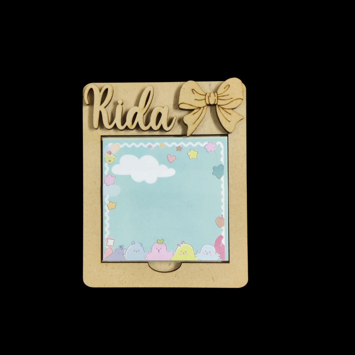 Post It Holder - Personalised (MDF Lasercut)