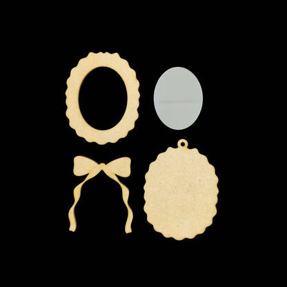 Wild Periwinkles - Earring Base (MDF)