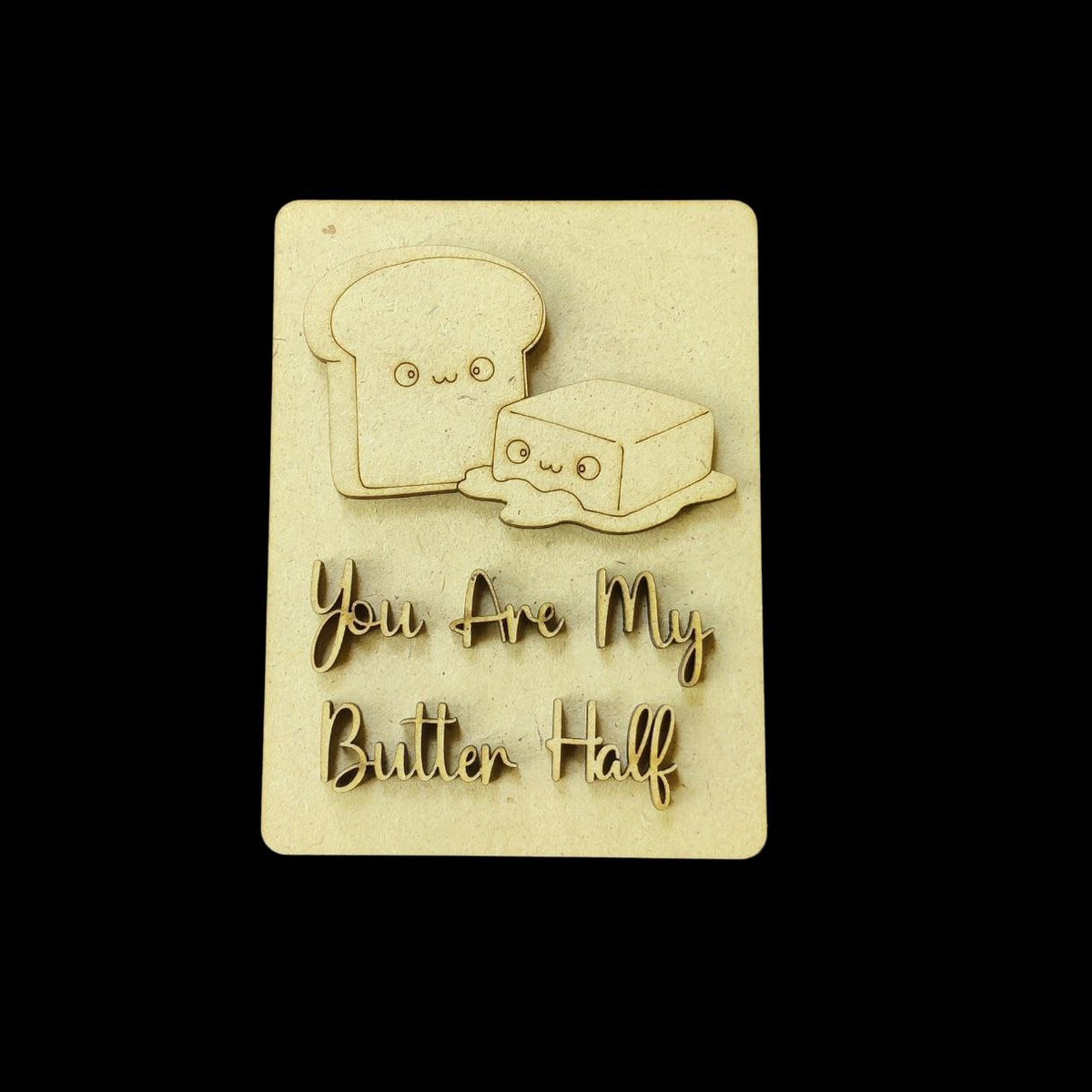 Minimalist Love - Personalised Couple Name Plate Rectangular (MDF Valentine's)