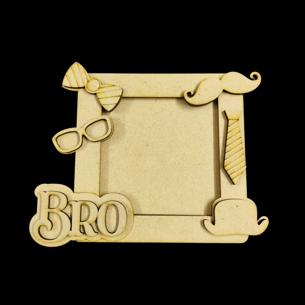 BRO / BHAI (MDF Photo Frame Fridge magnet base)