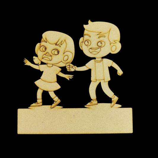 Bro-Sis Hair Tease (Mini Fridge Magnet Name Board) Raksha Bandhan