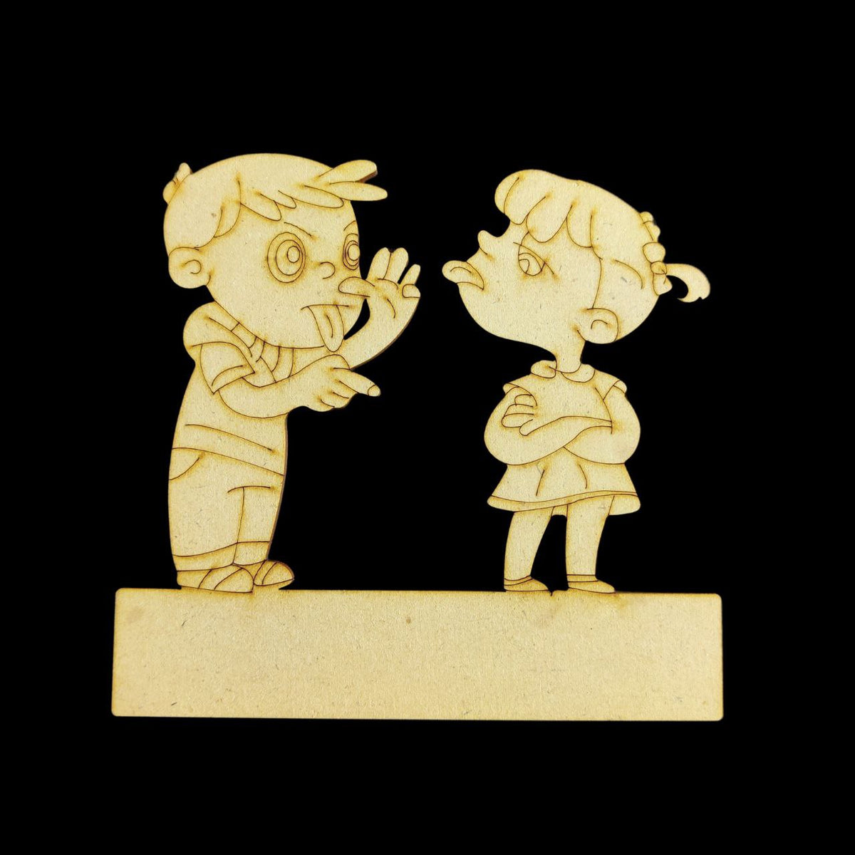 Bro-Sis Teasing (Mini Fridge Magnet Name Board) Raksha Bandhan