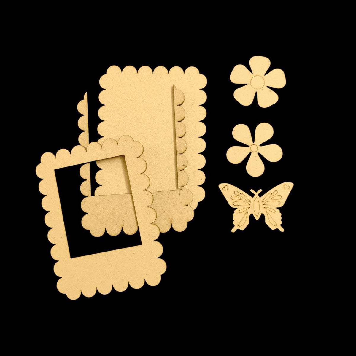 Butterfly - (Mini Fridge Magnet Photo Frame / Wall Photo Frame ( MDF )