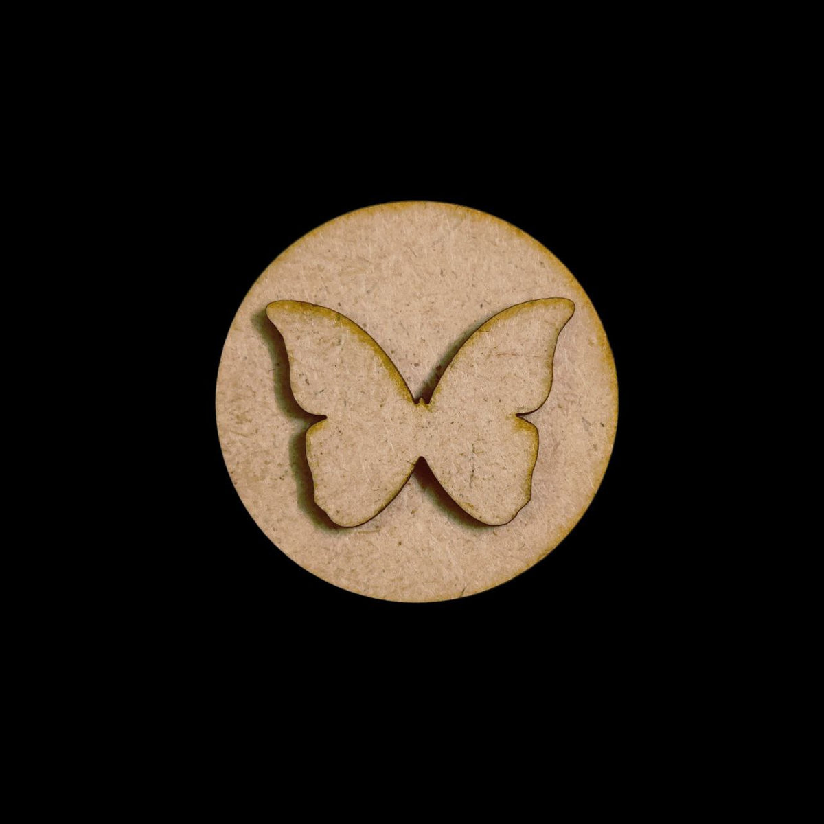 Butterfly (MDF Round Fridge Magnet Base)