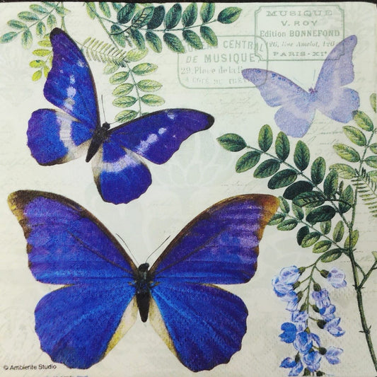 Butterfly Purple ( German Napkins Tissues )