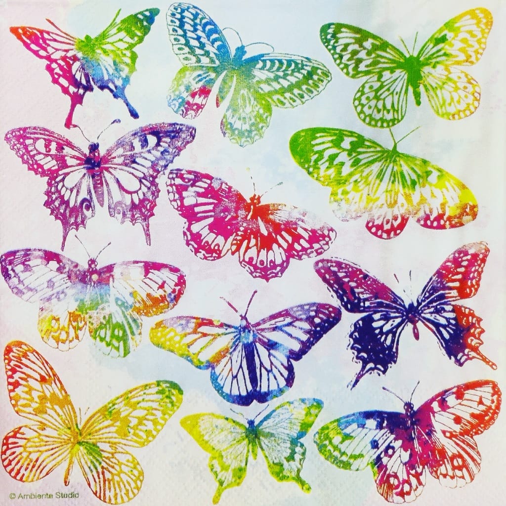 Butterfly Paint ( German Napkins Tissues )