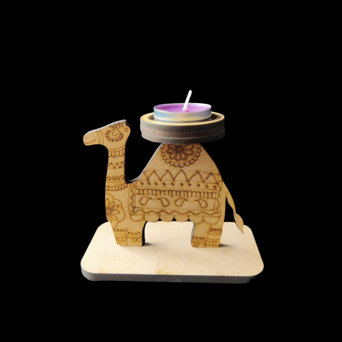 Camel Traditional Desi - MDF Tealight Stand (Diwali Festive Collection)