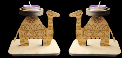 Camel Traditional Desi - MDF Tealight Stand (Diwali Festive Collection)