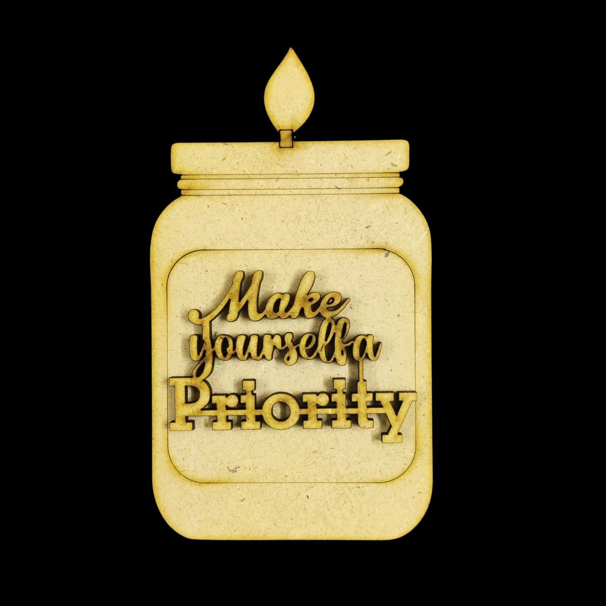 Candle Jar Quote ( Fridge Magnet Base )
