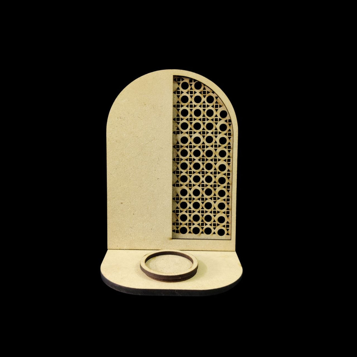 Cane Webbed Pattern - Tealight Stand MDF