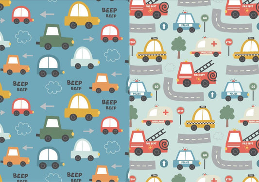Cars & Road (Decoupage Paper)2in1