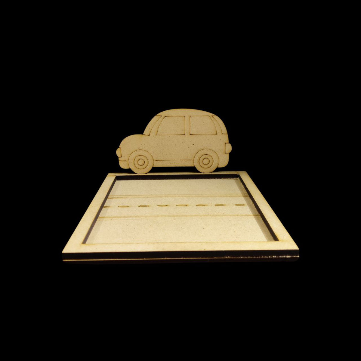 Car Highway (MDF Trinket | Catchall Tray) DIY Kids Collection
