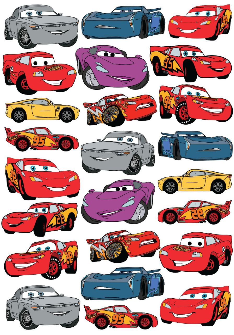 Cars (Kids - Instant Transfer Sheets )