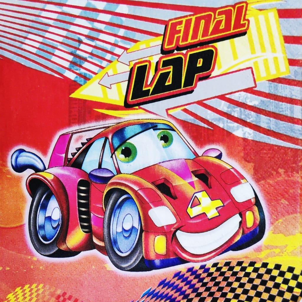Racer Car  ( German Napkins Tissues )