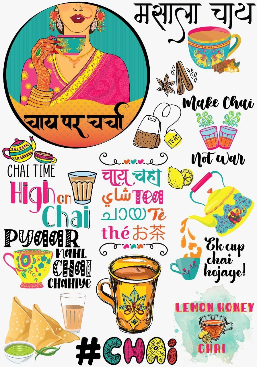Chai pe charcha  ( Instant Transfer Sheets )
