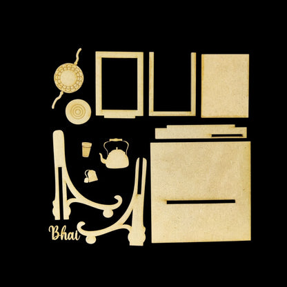 Chai Lover Bhai - Miniature Photo Fridge Magnet Base - Desk Stand - MDF