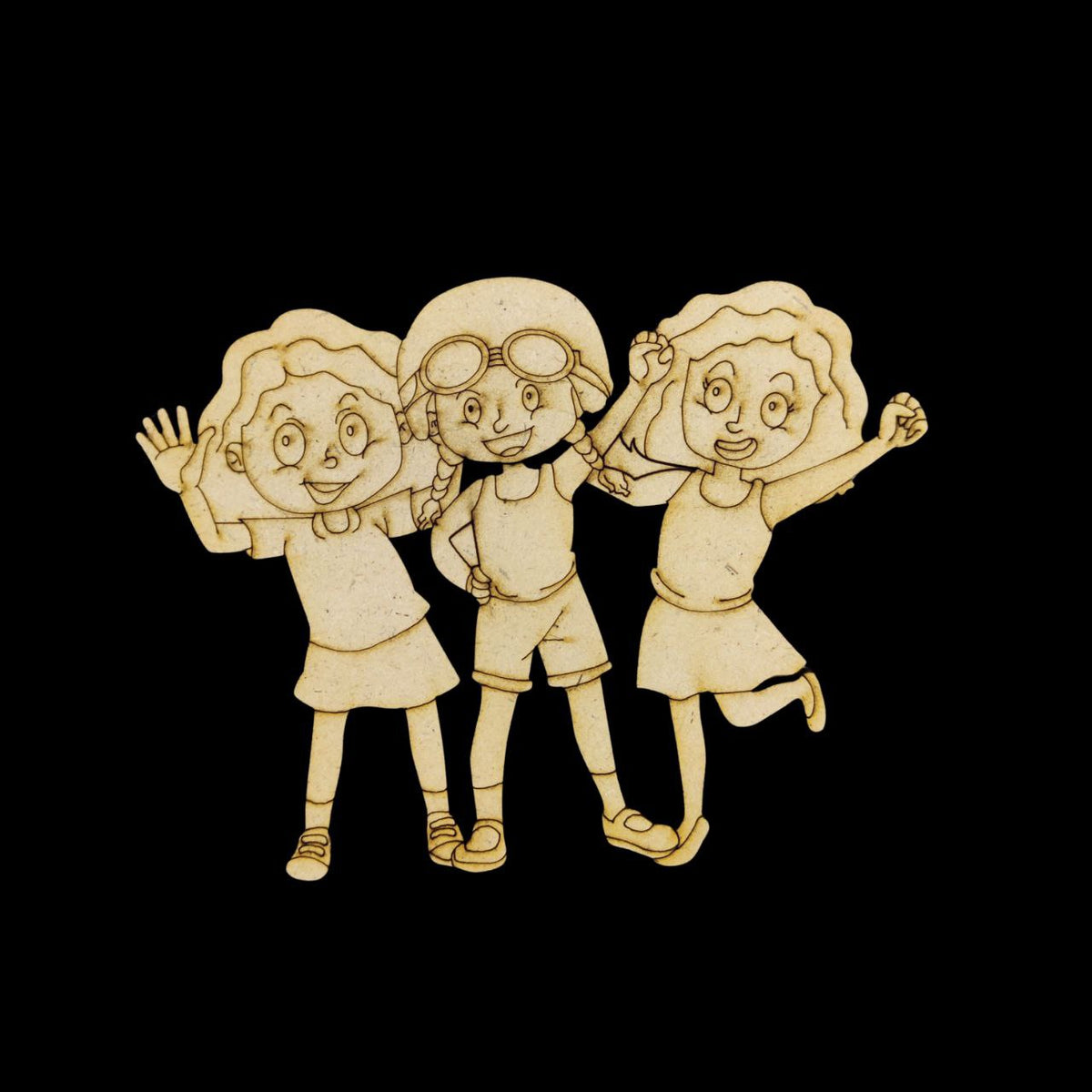 Twin BFFs (MDF Premarked Base) Friendship Day