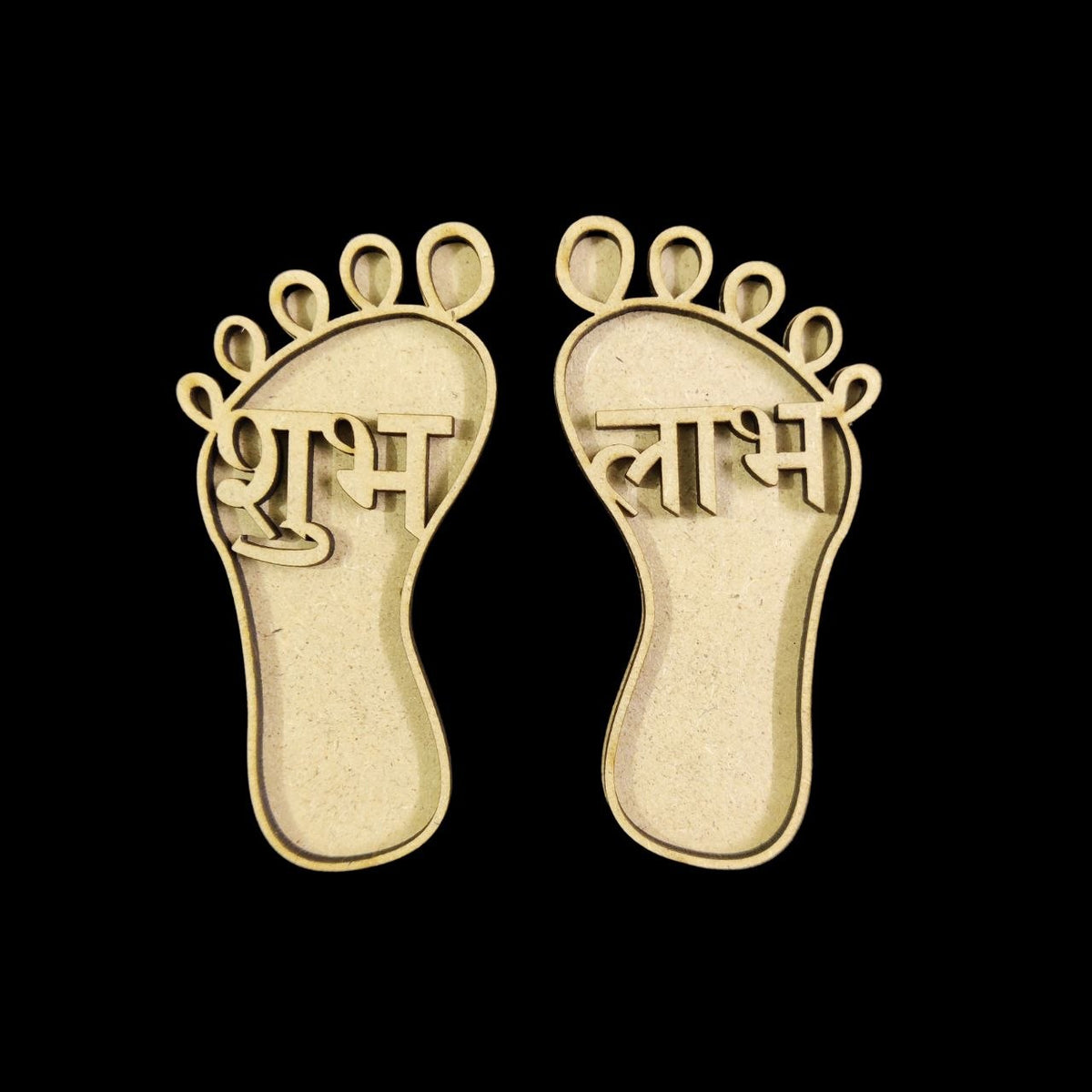 Charan Footprint - MDF Shubh Labh Cutout