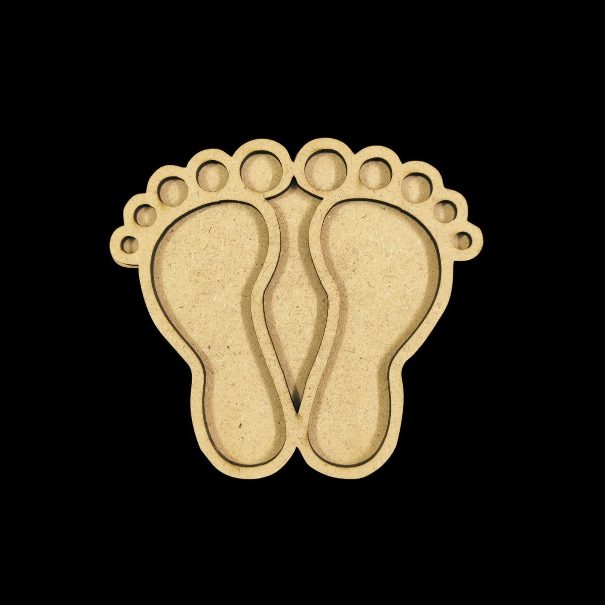 Charan footprint - Mini Rangoli (MDF)