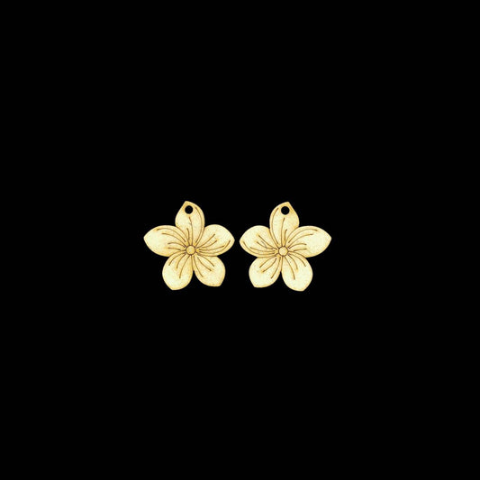 Cherry Blossom Flowers - Earring Base (MDF)