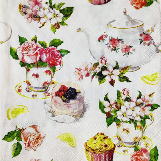Breakfast (Floral) ( German Napkins Tissues )