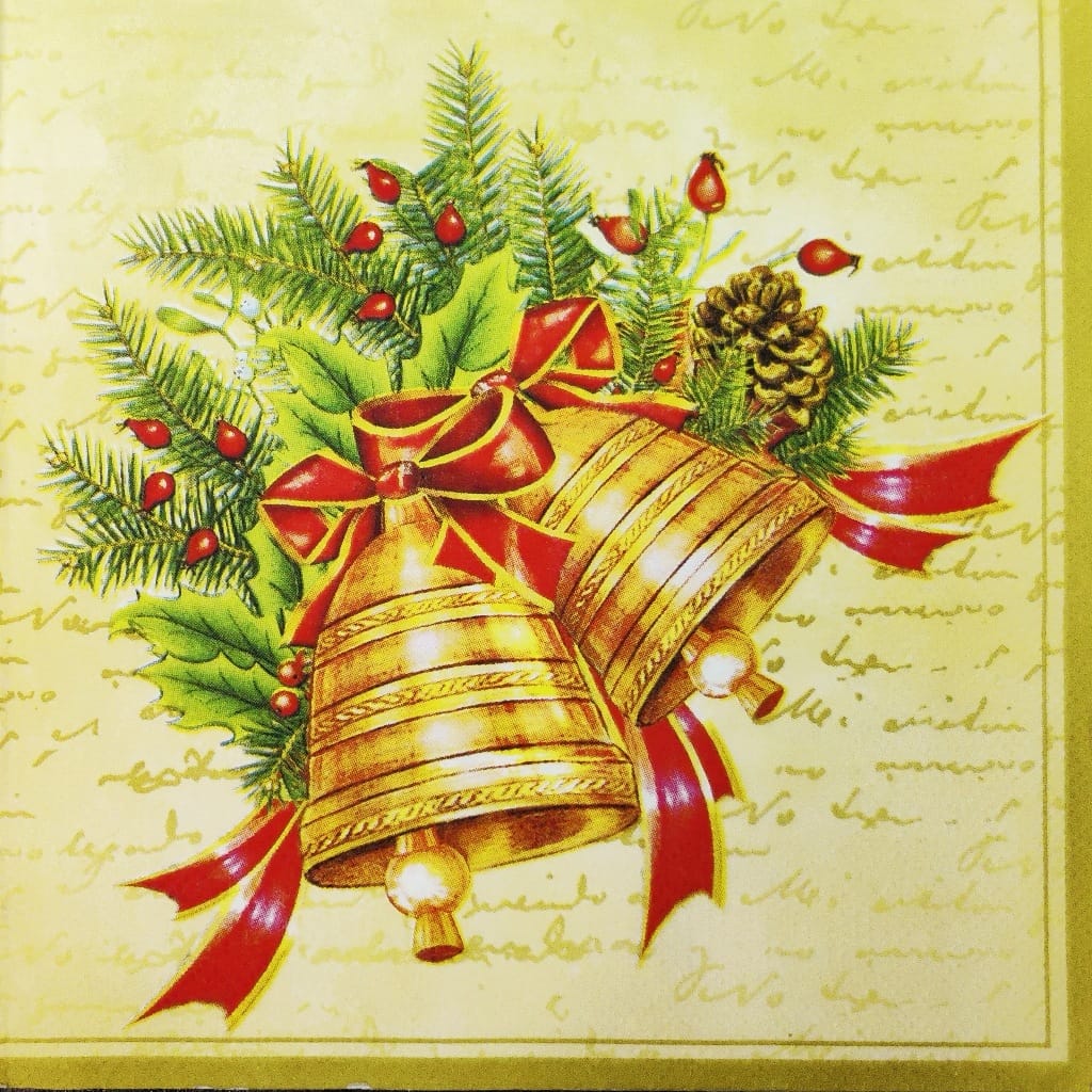 Christmas Bells ( German Napkin Tissues )