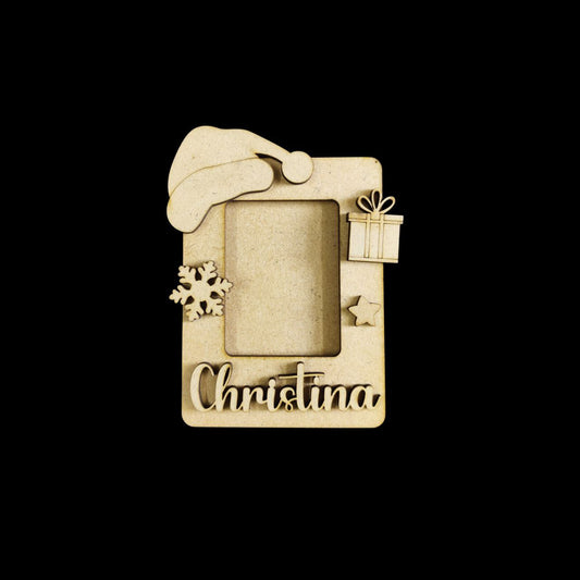 Christmas Presents - Personalised Photo Fridge Magnet Base (MDF - Christmas)