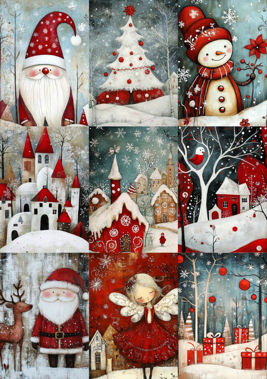 Christmas Spirit - 9in1 (Decoupage Paper)
