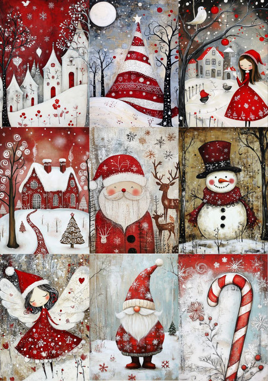 Christmas Spirit - 9in1(Decoupage Paper)