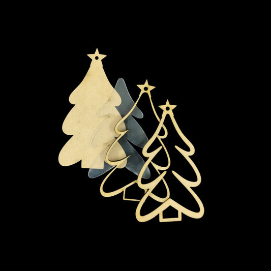 Christmas Tree - (Christmas MDF Shakers)