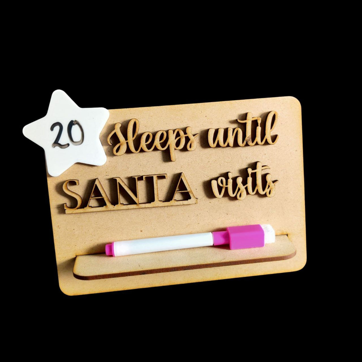 Christmas countdown desk set (MDF)