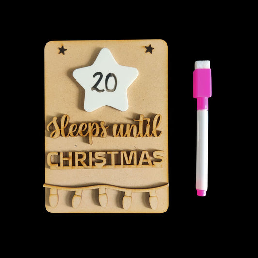 Christmas countdown Wall set (MDF)