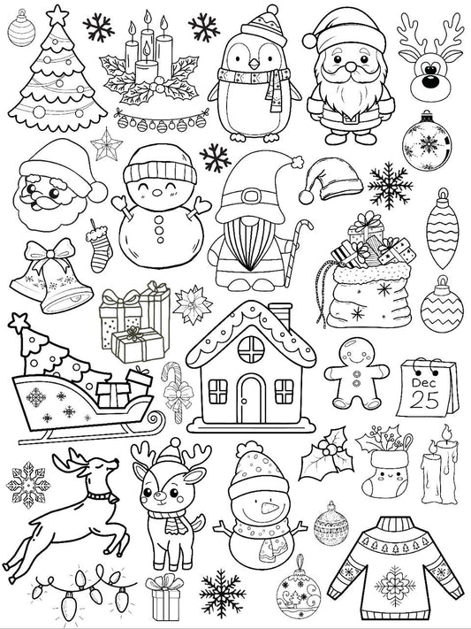 Christmas elements (Instant Transfer Sheet)