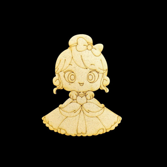 Cinderella ( MDF - Premarked Painting base)