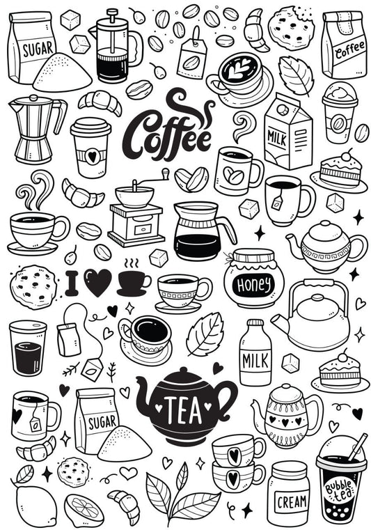Coffee Cream n More  ( Instant Transfer Sheets )