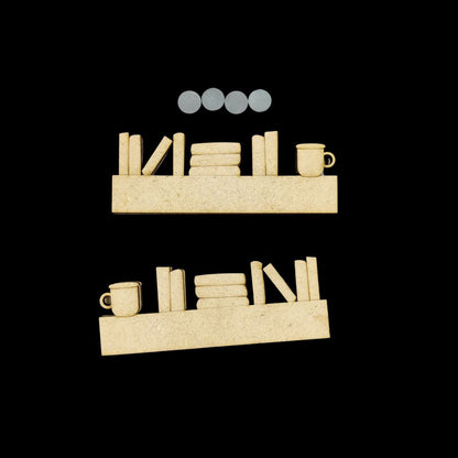 Coffee and Books - 2 in 1 MDF Base