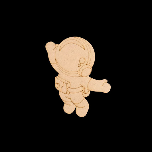 Cool Astronaut (MDF Lasercut Premarked Colouring Base)