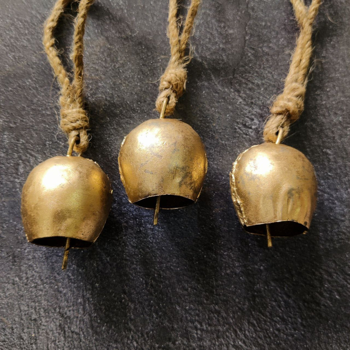 Cone Shape Cow Bells - Rustic Metal - Triangle Cone ( Craft Embellishment )