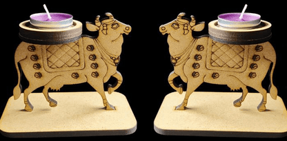 Cow Traditional - MDF Tealight Stand (Diwali Festive Collection)