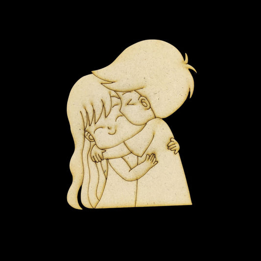 Cozy Hugs (MDF Premarked Embellishment)