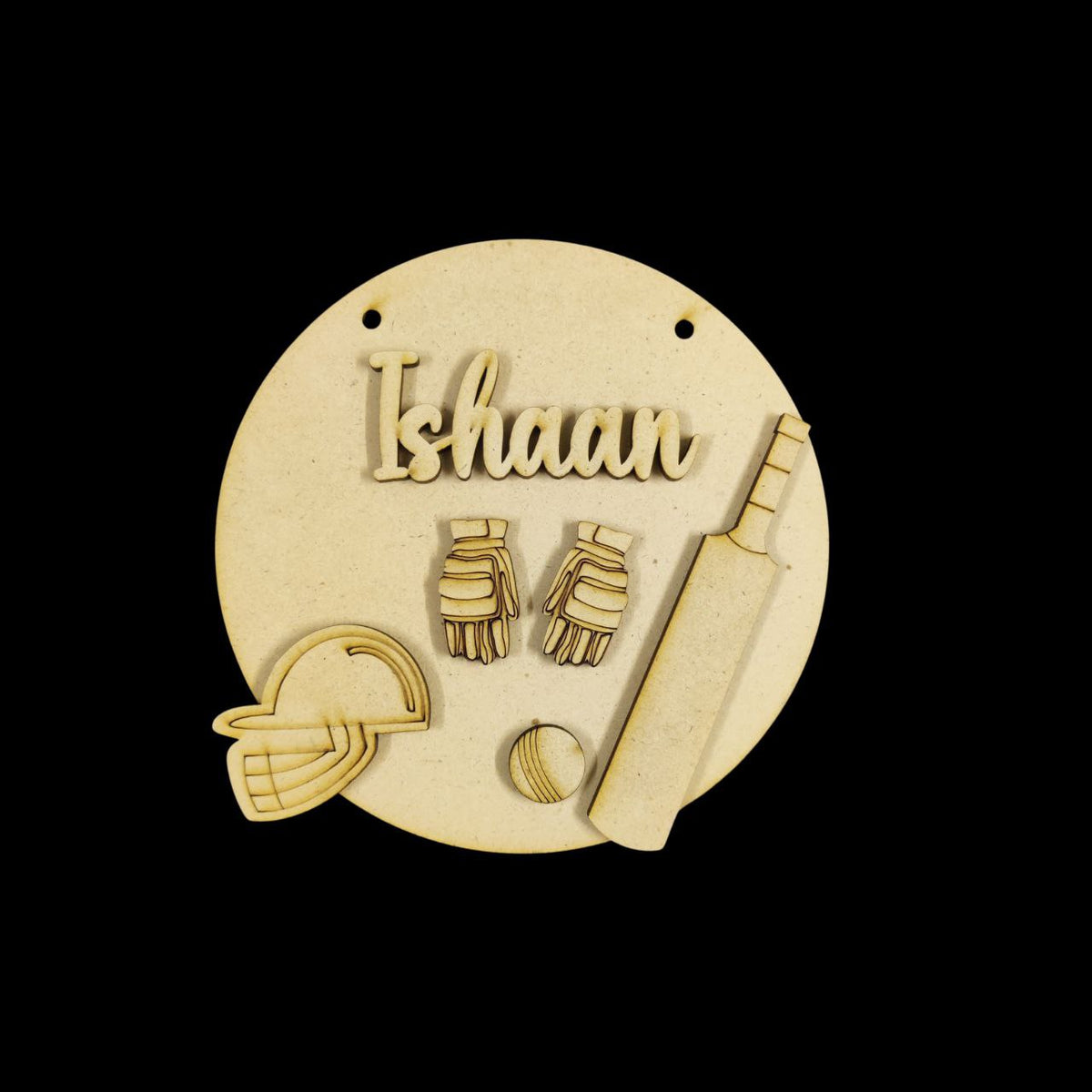 Cricket ( MDF Kids Mini Name Plates ) Personalised