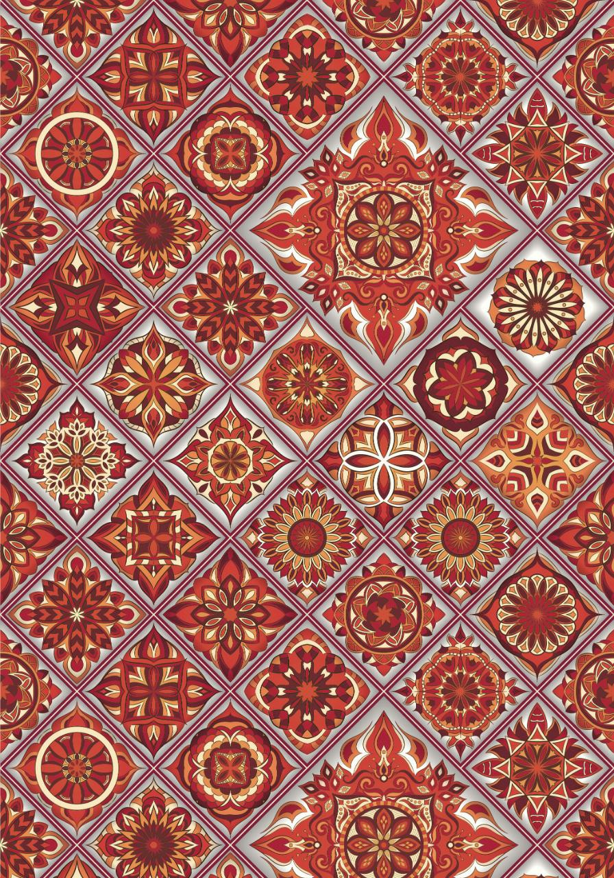 Kaleidoscopic Mosaic Tiles ( Instant Transfer Sheets )